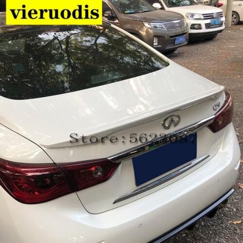 For Infiniti Q50 Spoiler 2014-2017 Infiniti Q50 Spoiler ABS plastic Material Car Rear Wing Color Rear Spoiler