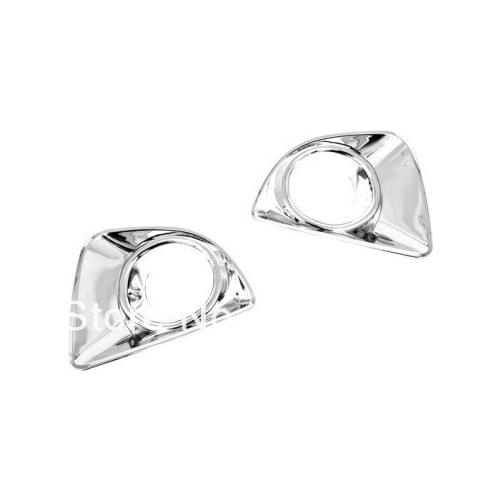 Car Styling Chrome Front Fog Light Cover For Mazda 2 / Demio 2008-2012