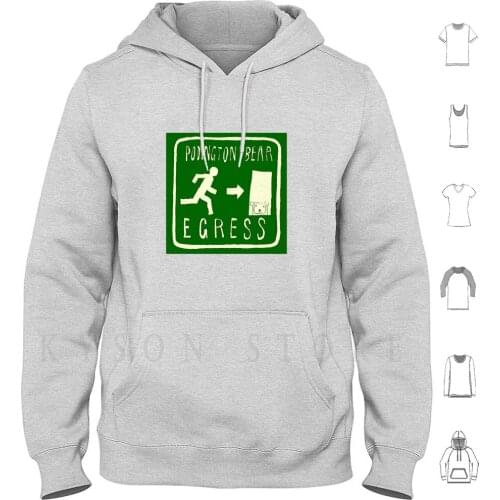 Podington Bear-Egress Hoodie Long Sleeve Podington Podington Bear Music Album Music Album Music Cover Music Art