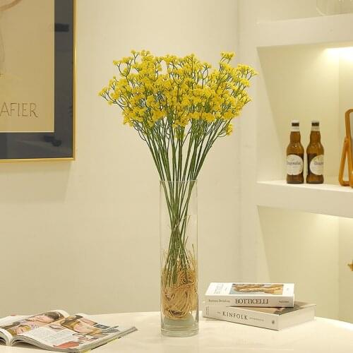 High Simulation Flower Gypsophila Home Decoration Plastic Flower Single Hand Feeling Gypsophila Soft Glue