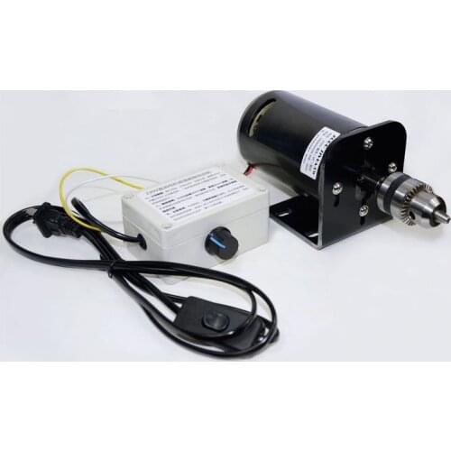 Permanent magnet DC 220V 350W 7000RPM, double ball bearing high speed lathe electric drill, bench drilling machine motor