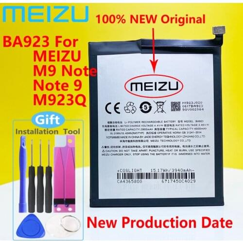 Meizu 100% Original Meizu Note 9 M9 Smartphone BA923 4000mAh New High Quality Battery+Tracking Number