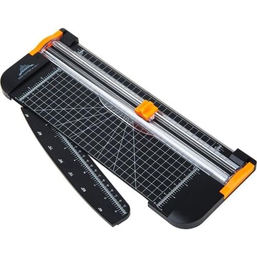 12 Inch A4 Paper Cutter Trimmer Black-Orange with Multi-function *Automatic Security Safeguard When Cutting
