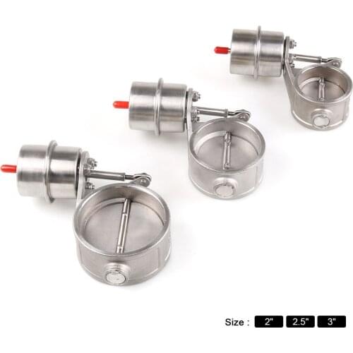 2''51mm/2.5''63mm/3''76mm Stainless Steel Exhaust Control Valve Vacuum Actuator Closed Style Pipe Pressure: about -3PSI