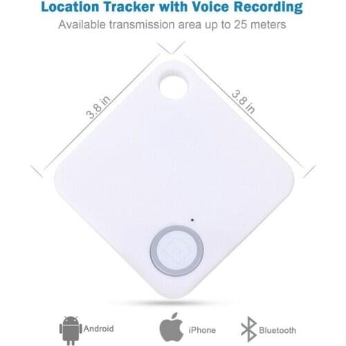 2021 New Square Bluetooth 4.0 Anti-theft Device, Low-power Bluetooth Anti-lost Device With Selfie Recording Positioning Dropship