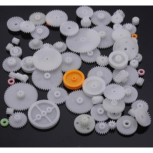64 Type Plastic Crown Gear Single Double Reduction Motor Gear Worm Gear