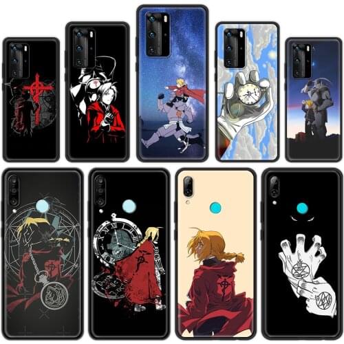 Phone Accessories Cover Case for Huawei P30 P20 Pro P10 P40 Lite Plus P Smart Z 2021 Luxury Soft Shell Fullmetal Alchemist Anime