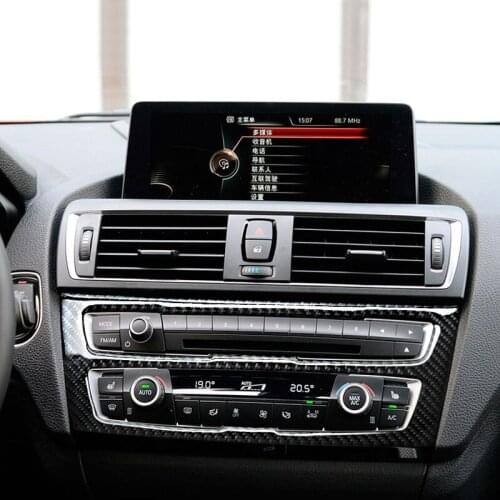 Carbon Fiber Car Interior Air Conditioning CD Panel Cover Trim For BMW F20 1 Series 118i 120i 135i 2012-2015