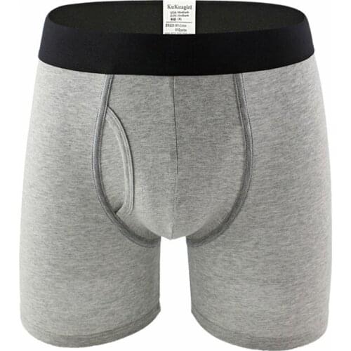 Men Long Boxer Plus Size Men Underwear Boxer Shorts Panties Man High Quality Natural Cotton Big Size Sexy Comfortable and Soft
