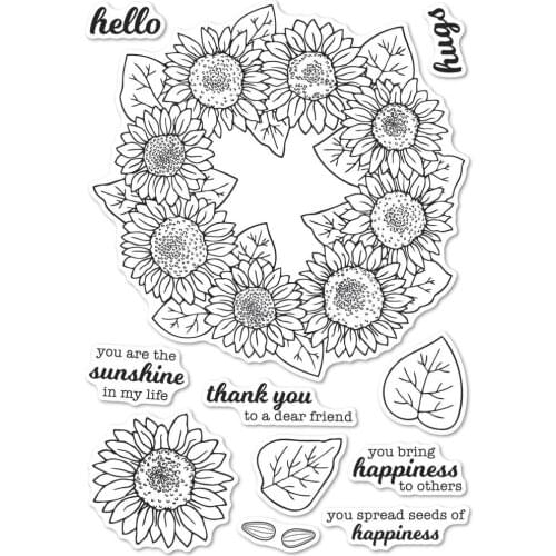 Flower transparent Clear Silicone Stamp/Seal for DIY scrapbooking/photo album Decorative clear stamp sheets B0616