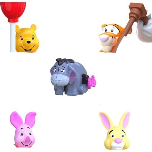 New Disney Winnie the Pooh Tigger Toy Building Blocks Model Building Blocks Childrens Educational Toys Childrens Birthday Gift