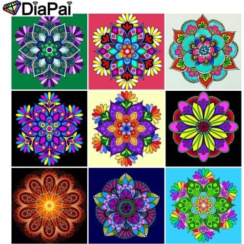 DIAPAI Diamond Painting 5D DIY Full Square/Round Drill "Religious Mandala" 3D Embroidery Cross Stitch 5D Decor Gift