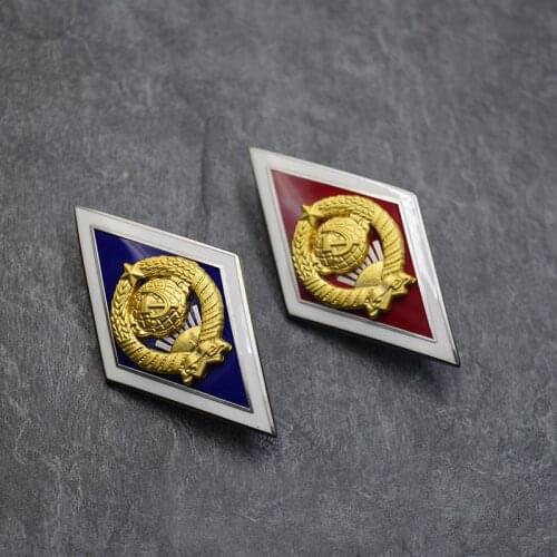 USSR University Emblem Badge Soviet Union University Logo Graduation Chapter Alloy Plated Enamel Gold Five-pointed Star