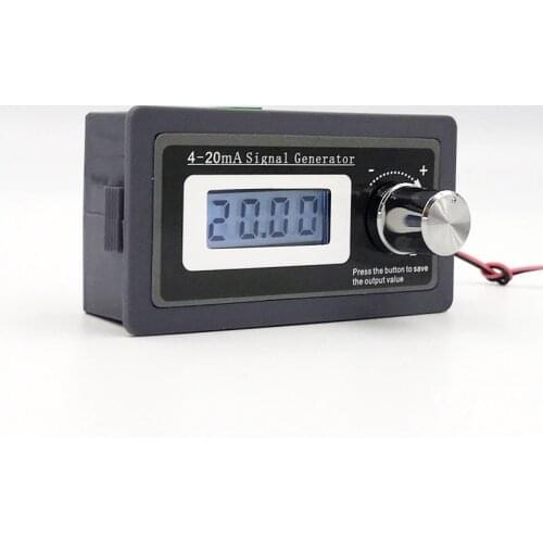 NEW 2-wire 4-20mA Current Signal Generator Panel-mounted Current Loop Generator 4 to 20mA Simulator High Precision