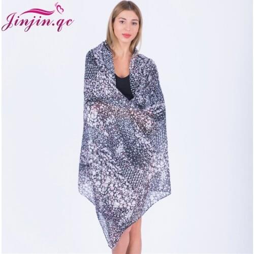 Jinjin.QC Women Floral Scarf Spring Scarves and Wraps Beach Shawls Echarpe Foulard Femme Bandana Instant Hijab Drop Shipping