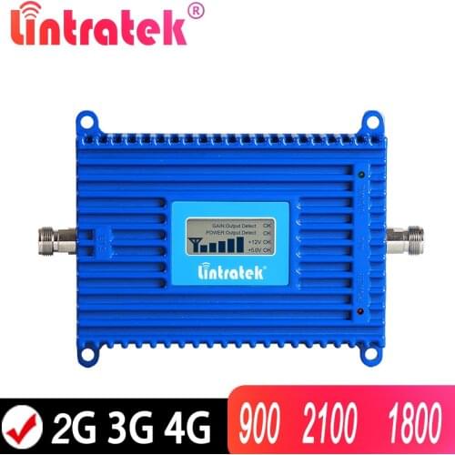 Lintratek Repeater gsm 2g 3g 4g signal booster CDMA 850 900 1800 2100 GSM UMTS LTE Network Amplifier Single Band lintratek kw20l