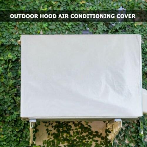 Outdoor Air Conditioning Cover Waterproof Washing Air Conditioner Protector Covers Anti-Dust Anti-Snow Sunscreen Case Bag