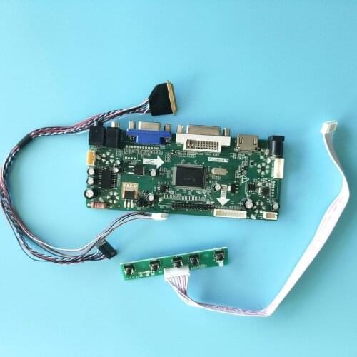 Kit for HT140WXB/101/501/100/400/300/601 14" LVDS 40pin M.N68676 Panel Screen Controller board VGA DVI 1366X768 LED DIY HDMI LCD