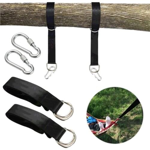 Swing Hanging Belt Hammock Straps Tree High Load Capacity Camping Outdoor Hiking Kit Accessories Set