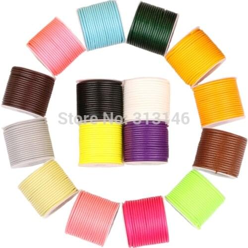 1/1.5/2.0mm 10M Roll Polyester Beading Craft Korean Wax Cord Thread Macrame DIY Jewelry Findings Making Waxed Wire String Rope