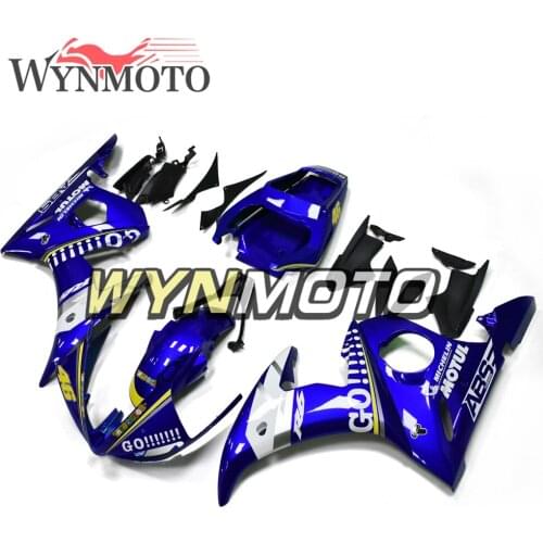 Full Fairings For Yamaha YZF R6 Year 2003 2004 R6S 06 - 09 Motorcycle ABS Injection Plastics Cowlings Blue Yellow New Cowlings
