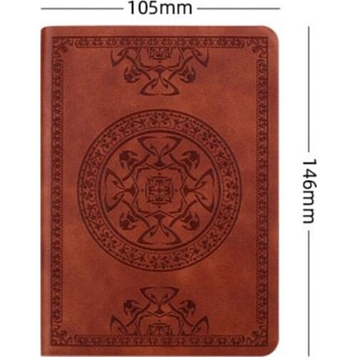 Portable Vintage Pattern PU Leather Notebook Diary Notepad Stationery Gift Traveler Journal