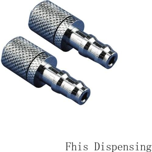 Tubing Connector Male Luer Lock to Hose End Nickel Plated