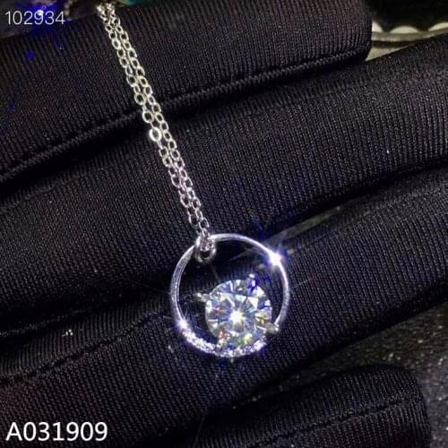 KJJEAXCMY boutique jewelry 925 sterling silver inlaid Mosang Diamond ladies pendant support detection trendy