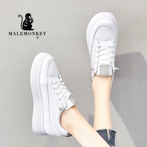 Platform Women Flats Casual White Shoes 2021 Autumn Outdoor Soft Comfortable Sneakers Female Shoes Zapatos De Mujer