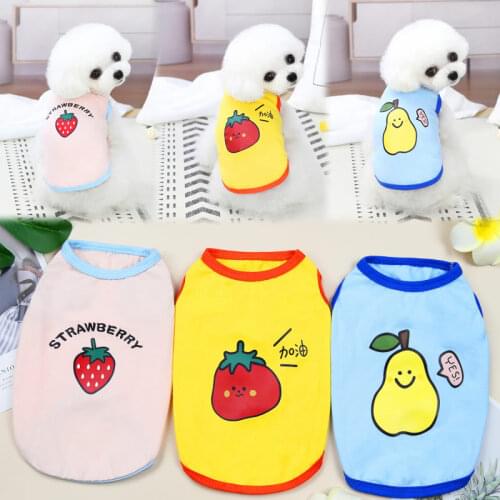 Dog Vest Summer Cat Dog Clothes Outfit Puppy Costumes Yorkshire Pomeranian Corgi Maltese Bichon Poodle Small Dogs Pet Clothing L