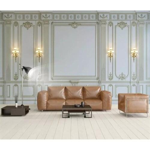 Custom 3d wallpaper mural European high-end gold background wall stereo 3d murals wallpaper papel de pared tapeten