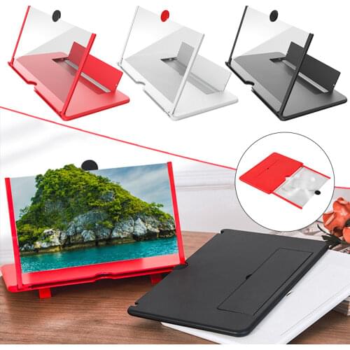 9.8 inch Phone Screen Magnifier Mobile Phone Screen Amplifier Foldable Phone Desk Holder Bracket 3D HD Video Magnifying Glass