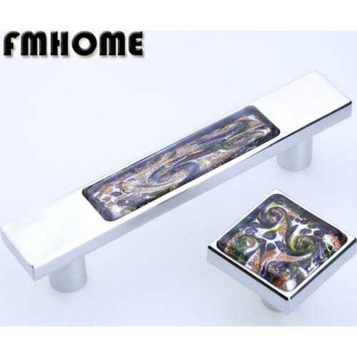 96mm Modern fashion glass wine cabinet wardrobe kitchen cabinet door handles silver chrome drawer tv table knobs pulls 3.75"