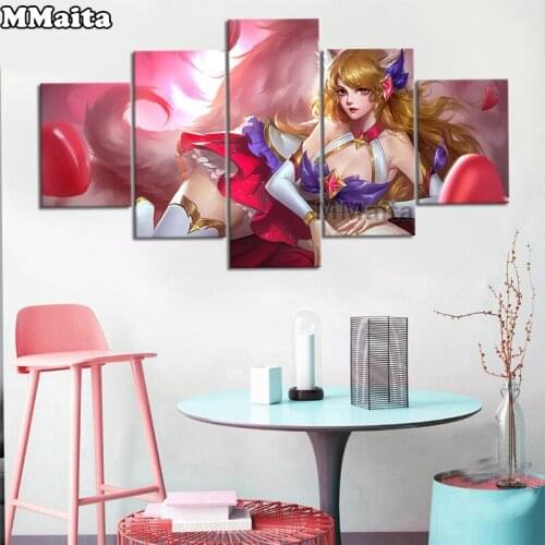 Diamond embroidery Japanese Anime girl 5 d diamond painting full drill crystal 3d puzzle mosaic cross stitch 5 piece set,GG408