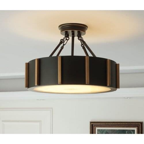 American Vintage Led Pendant Lights Dining Living Study Room Decor Bedroom Indoor Lighting Ceiling Hanging Light Fixture Lamp