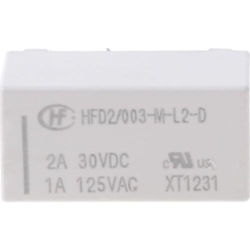 C5AD HFD2-003-M-L2-D 3V Coil Bistable Latching Relay High Quality Home Improvement Subminiature Double In-line Single Coil Relay