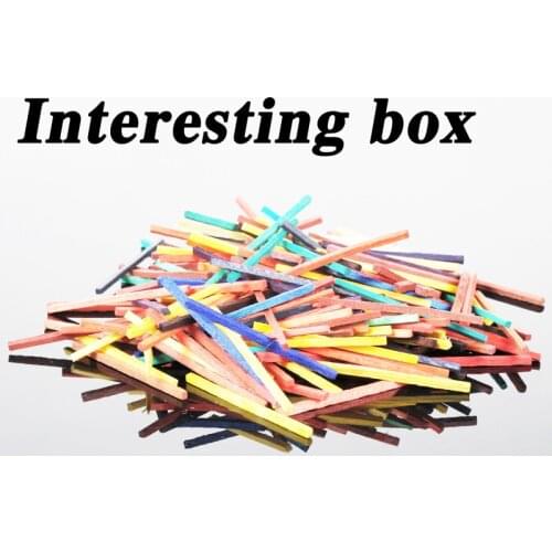 DIY model material matchstick color 2*2*48MM 7 color toy teaching tool