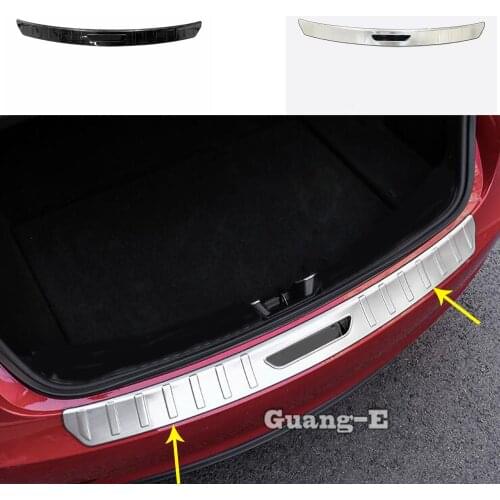 For Tesla Model 3 Model3 2018 2019 2020 Car Frame Outside Threshold Trunk Stainless Steel Back Rear Pedal Door Scuff Plate 1pcs