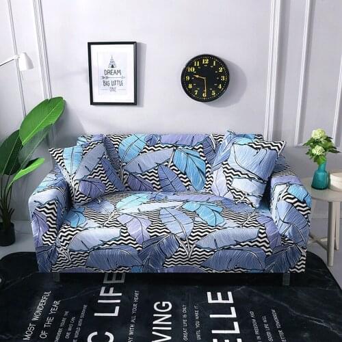 Elastic Stretch Polyester Nordic Style Washable Modern Slipcover Printed Universal Sofa Cover Colorful All-inclusive Living Room