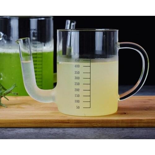 34oz Oil Water Separation Cup Fat Separator Heat Resistant Oil Pot Multi Graduation Transparent Large Capacity Measuring Cup