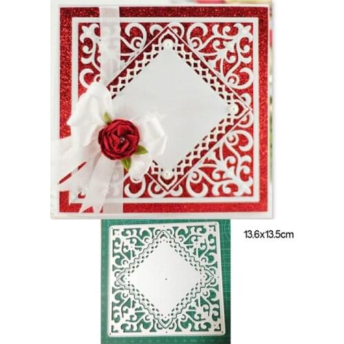 Customized dies Lace Grilles Photo Frame Metal Cutting Dies Scrapbooking Stencil Dies Decor Craft Embossing Die Cuts Card Making