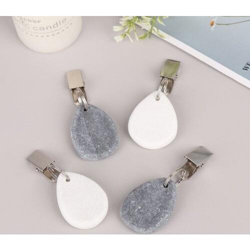 4 Stainless Steel Metal Holder Clip Teardrop Stone Tablecloth Weights Buckles DIY Hanging Cloth PartyPicnic Table Cover Decorat