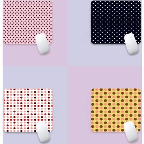 Cute Dots Colorful Keyboards Mat Desk Mat Edge Native Rubber Special Game Mouse Pad Polyethylene Table Mat Non Slip