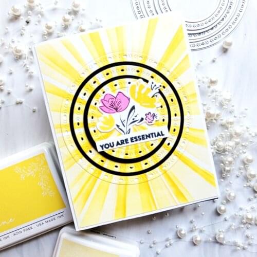 Mmao Crafts Metal Steel Cutting Dies New 6Pcs Folk Edge Circle Stencil For DIY Scrapbooking Paper/photo Cards Embossing Dies