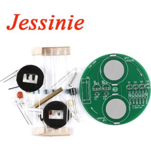 LED Gyro Kit DIY Rotating Lantern Desktop Electronic Components Parts DIY Circuit Board Vibration Switch Triode