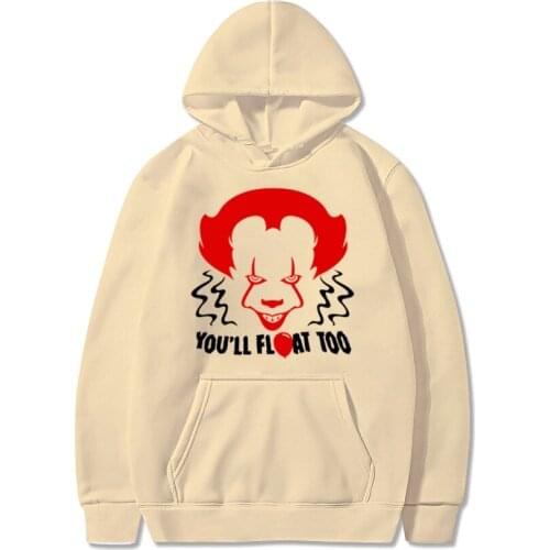 2021 Street New Fashion Horror Movie Screen Autumn and Winter Mens Hoodie Plus Size Halloween Hoodie Sweatshirts Cartoon Tops