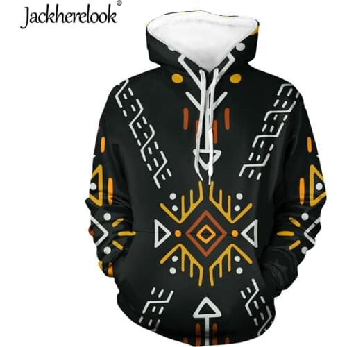 Jackherelook Polynesian Tribal Tattoo Printing Harajuku Long Sleeve Pullovers Hoodies African Ethnic Women Oversize Sweatshirts
