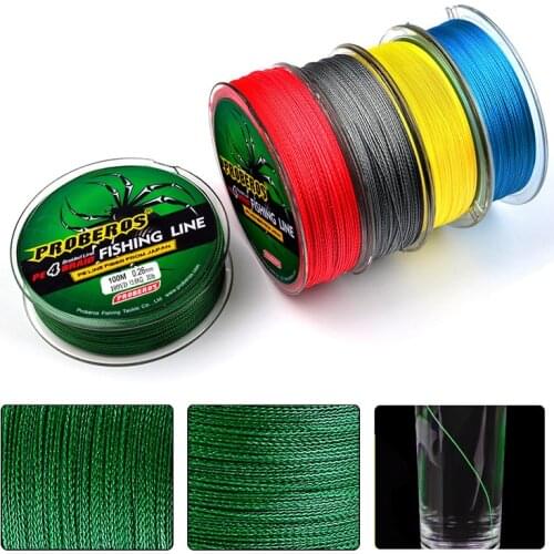 4 Braided 100m Lure Vigorous Horsefish PE Line 6-100LB 0.4-10.0 Braided Fishing Accessories Line Gear Tackle 5 Colors Strong