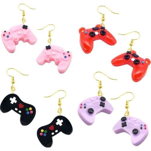 Earring For Women Resin Drop Custom Made Handmade Cute Girls Gift Eardrop Recreational Machines Game Fandle Gift Jewelry Party