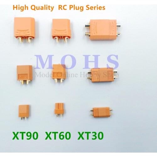 MOHS 10pairs/lot 10pcs/lot high quality plug XT30 XT60 XT90 male female plugs bullet connectors RC XT battery ECS plug